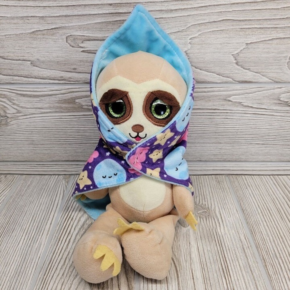 Snug Buddies Sloth Lovey Security Blanket Kipp Brothers Wrap Plush Star Moon‎